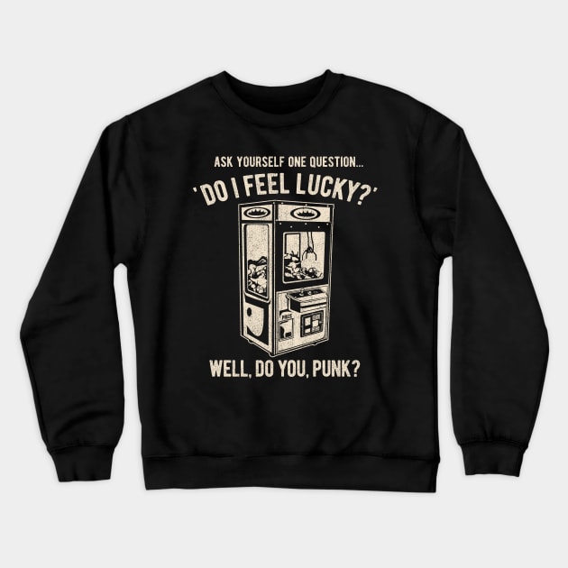 Crane Game Trash Talks Crewneck Sweatshirt by artbitz